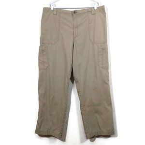 Carhartt Men's Ripstop Multi Cargo Scrub Pants Drawstring Brown Size 2XL